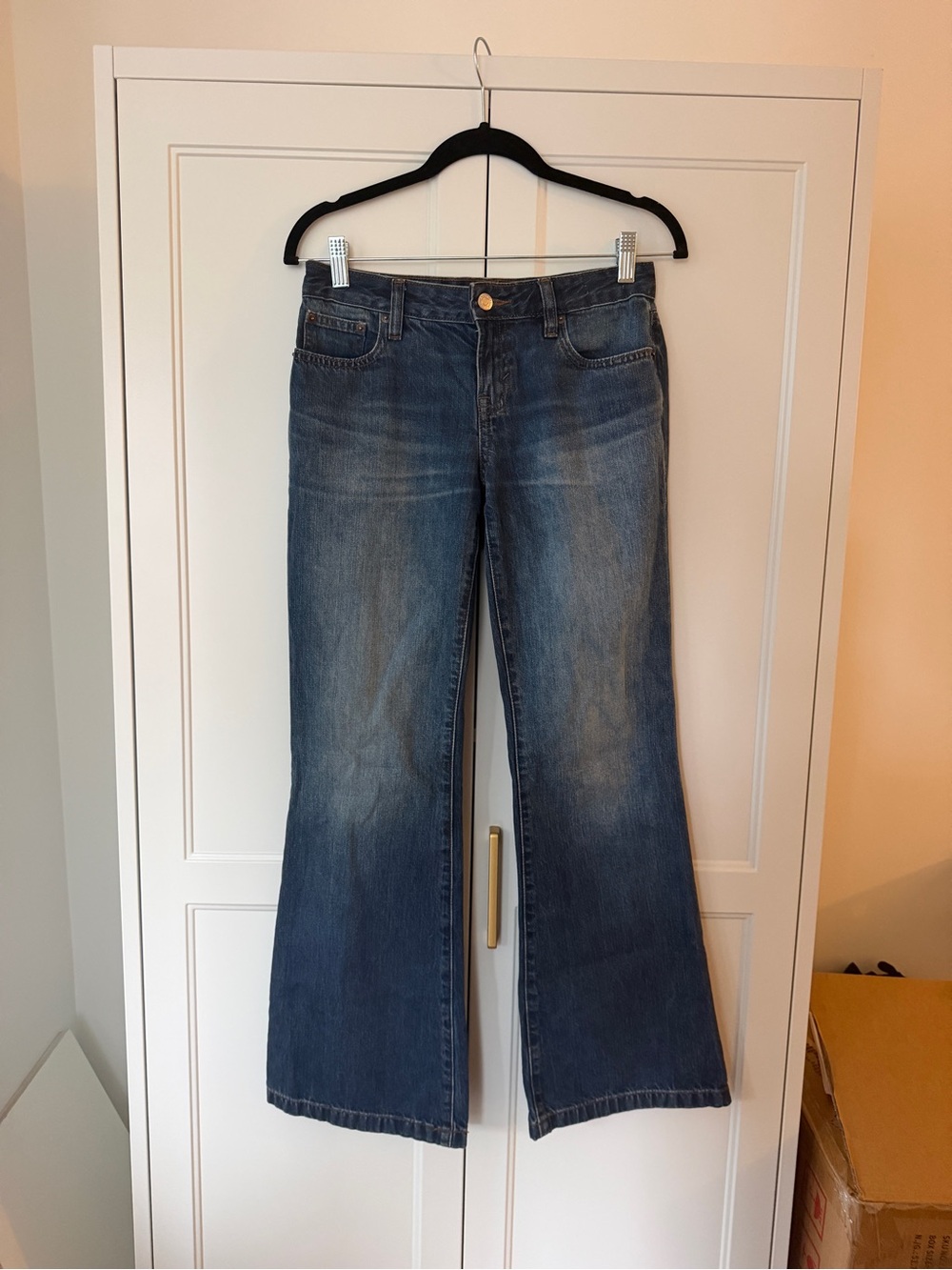PacSun Women's Dark Blue Flare Jeans